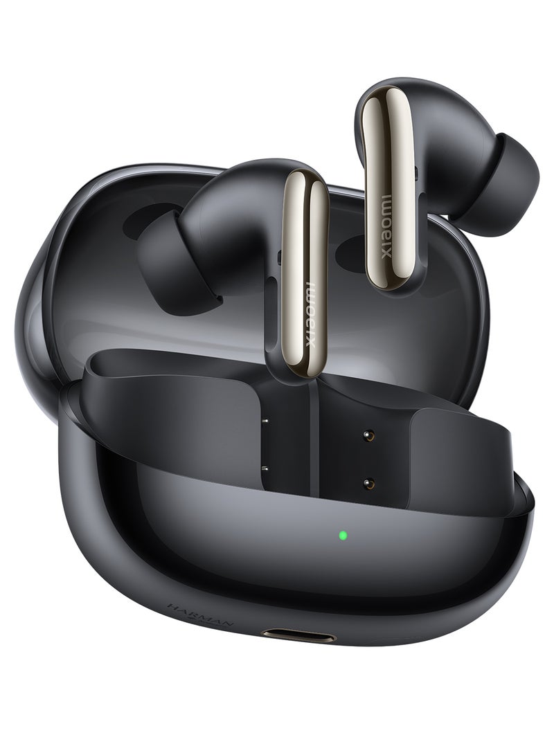 Xiaomi - Buds 5 Pro WiFi M2438E1 | Ultra-wide bandwidth True lossless audio Up to 4.2Mbps | Up To 40 Hours Long Battery Life With Charging Case | Translucent Black - Image 1