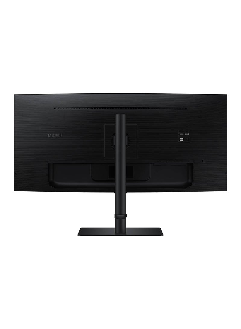 سامسونج - S65UC ViewFinity S6 Monitor, 34" VA UWQHD Display, 100Hz Refresh Rate, 5ms Response Time, 1000R Curvature, Built-In Speaker, KVM Switch, FreeSync Technology, LS34C650UAMXUE Black - Image 1