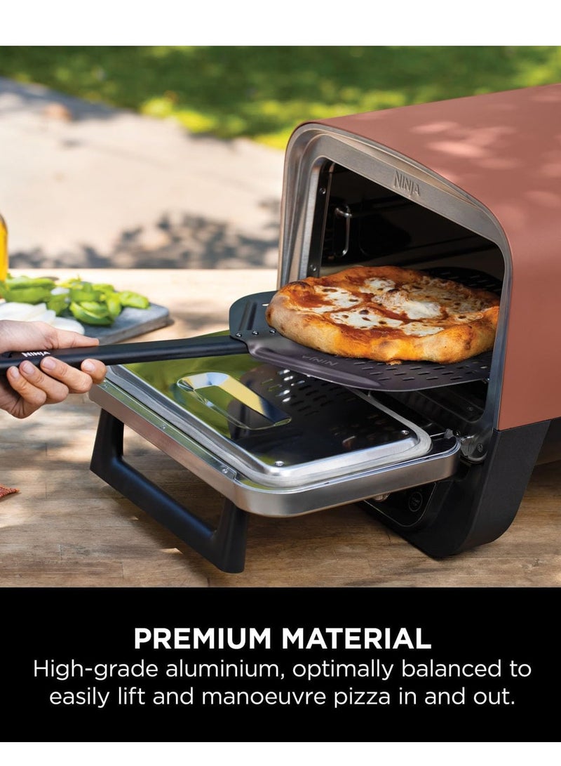 Ninja Ninja Woodfire Pizza Peel for Outdoor Oven, Lightweight Perforated Pizza Peel, Rust-Resistant Pizza Paddle for 12" Pizzas, XSKPZPLUK Black  - Image 3