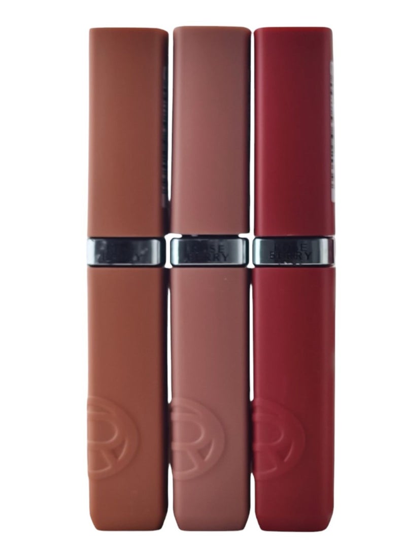 روز بيري لمسة شفاه غير لامعة من 3 قطع - Image 1