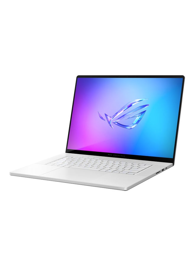 ROG Zephyrus G16 GU605CR-QR102W Laptop With 16-Inch Display, Core Ultra 9 285H Processor/64GB RAM/1TB SSD/12GB NVIDIA GeForce RTX 5070 Ti Graphics Card/Windows 11 Home Arabic Platinum White