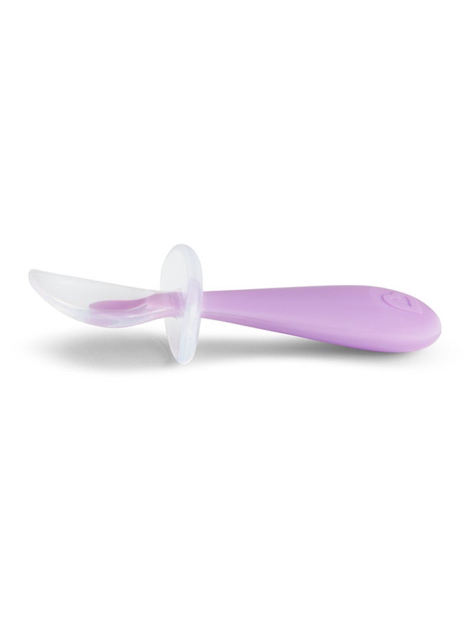 Munchkin Gentle Scoop Silicone Training Spoons For 6 Months +, 2 Spoons, Pink And Purple  - Image 3