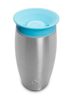 مونشكين Miracle 360 Stainless Steel Insulated Double Walled Toddler Cup, 10 Oz, Keeps Drink Cool For Up To 15 Hours, 12 Months+, Blue  - Image 5