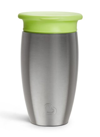 Miracle 360 Stainless Steel Insulated Double Walled Toddler Cup, 10 Oz, Keeps Drink Cool For Up To 15 Hours, 12 Months+ Green - pnsku/N70150592V/45/_/1738919058/eec33356-7903-49b3-a966-765c7e390c73