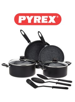 PYREX Pyrex Elegance 9-Piece Non-Stick Cooking Set – Ultimate Kitchen Essentials for Every Culinary Adventure 