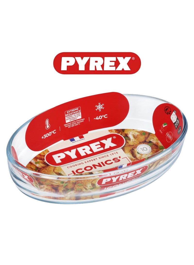 Pyrex Essentials Multipurpose Oval Roaster 21x13cm – Durable & Versatile Cooking Solution - Image 2