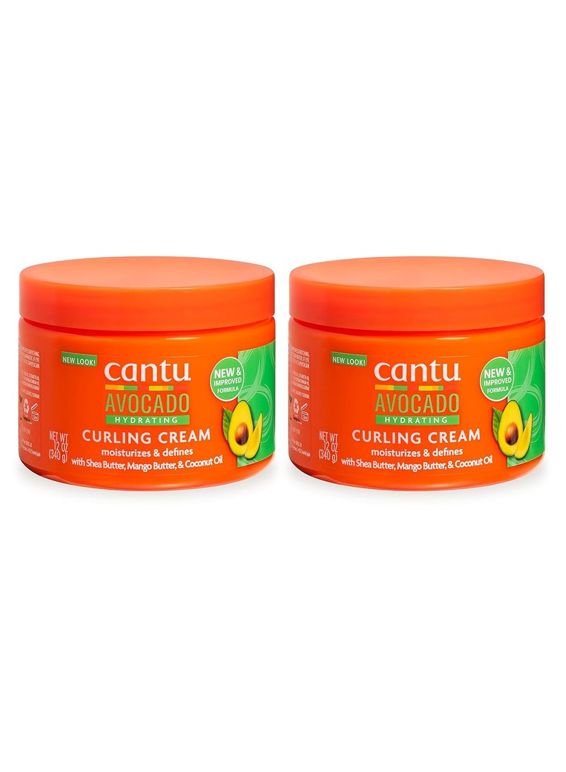 Cantu Avocado Hydrating Curling Cream 12 oz (Pack of 2) - Image 1