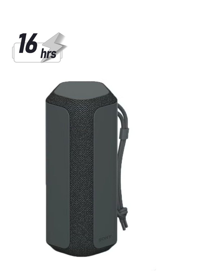 Sony SRS XE200 X Series Wireless Ultra Portable Bluetooth Speaker, IP67 Waterproof, Dustproof And Shockproof With 16 Hour Battery And Easy To Carry Strap, SRSXE200/B Black  - Image 1