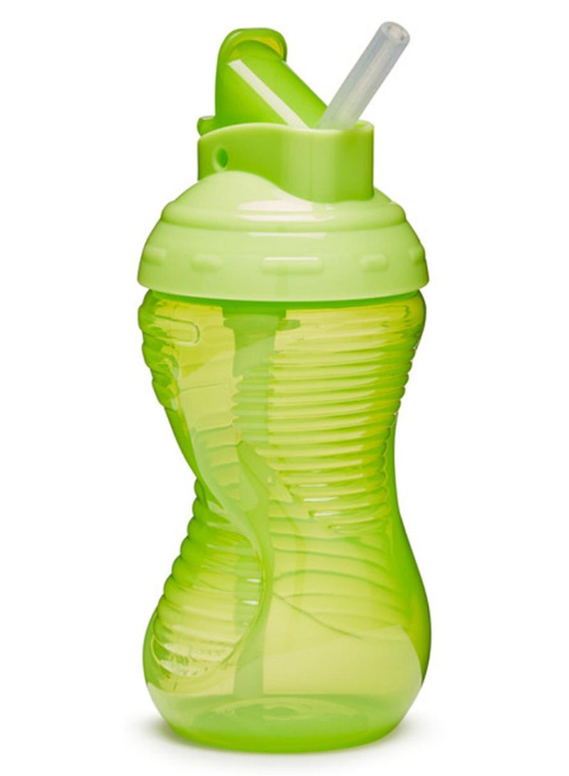 Munchkin Flip Straw Mighty Grip Leak Proof Sippy Cup 10 Oz , 12 Months +, Assorted Colours - Image 1