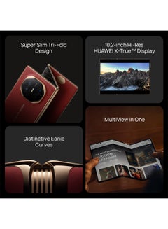 HUAWEI Mate XT Ultimate Design Triple Fold Dual SIM Red 16GB RAM 1TB with Gifts - Middle East Version  - Image 4