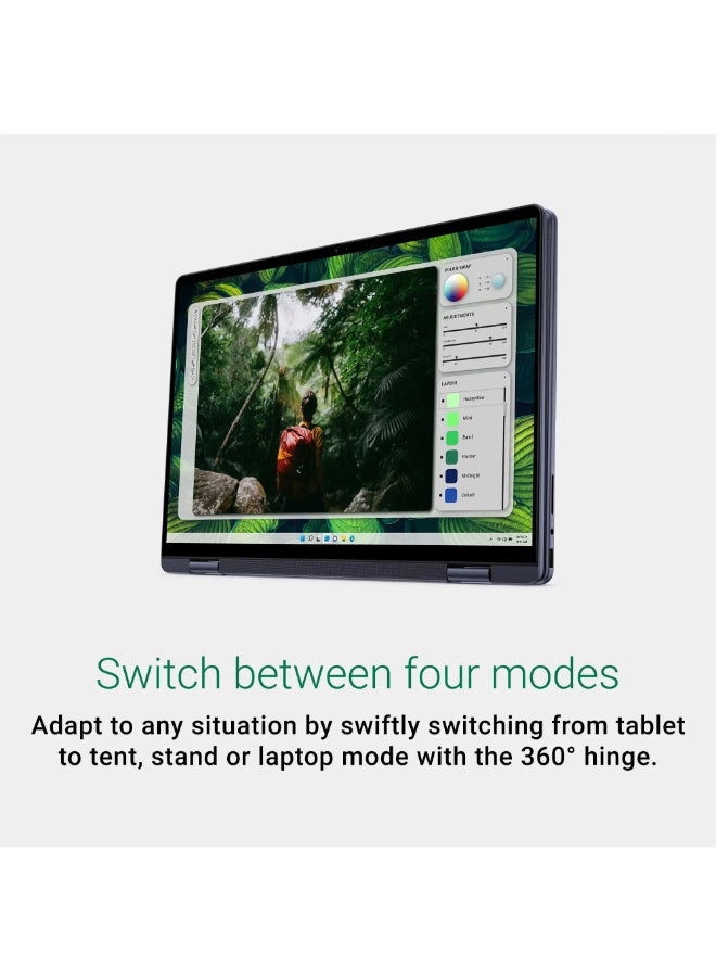 DELL - Inspiron 2-in-1 Laptop 16 Inch IPS Touch Screen Display, Core Ultra 7 155H Processor/32GB RAM/1TB SSD/Integrated Intel Arc Graphics/Windows 11 Home English Midnight Blue - Image 1