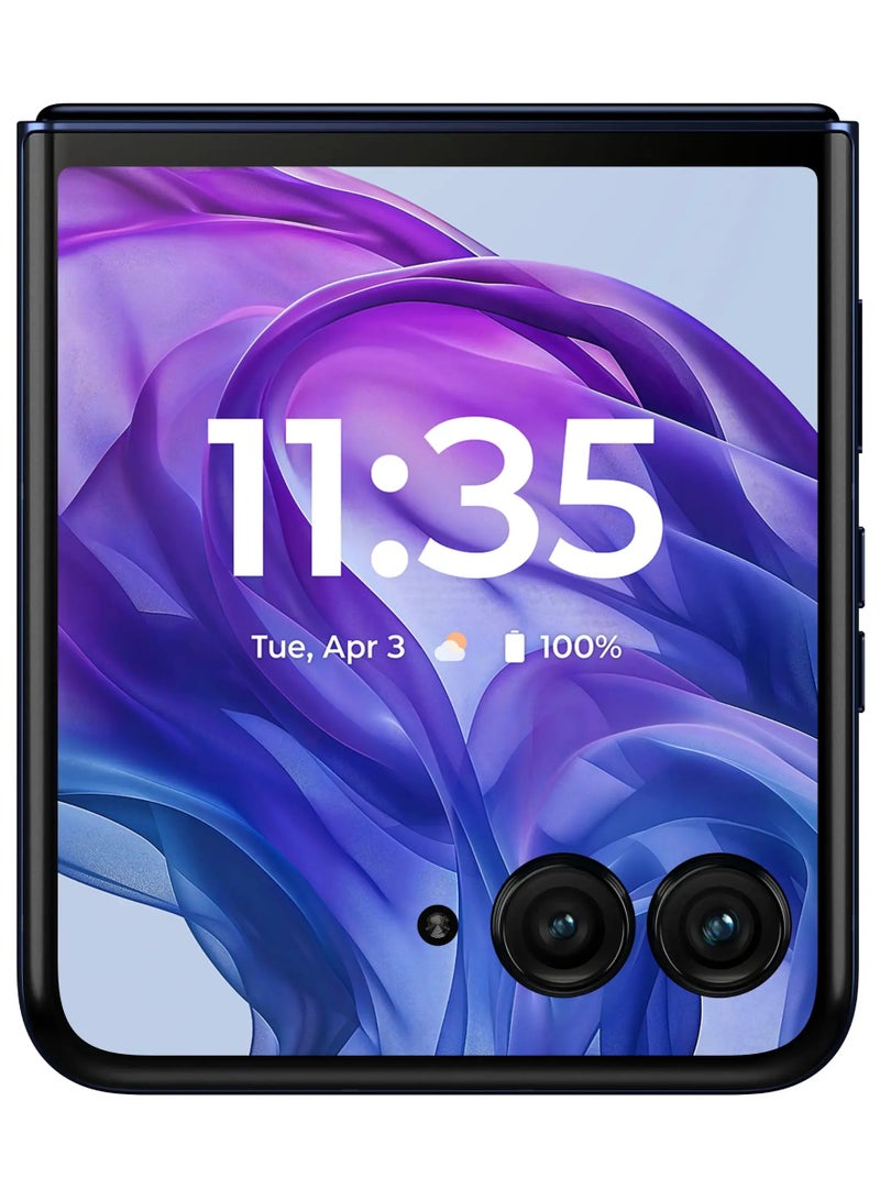 موتورولا Motorola razr+ 2024 5G  6.9 Inch AMOLED OLED Display, 165Hz 2024 12G 256GB Midnight Blue, Unlocked  - Image 3