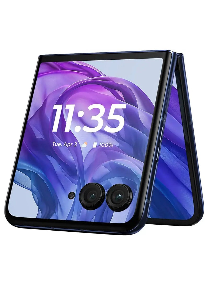 موتورولا Motorola razr+ 2024 5G  6.9 Inch AMOLED OLED Display, 165Hz 2024 12G 256GB Midnight Blue, Unlocked  - Image 4