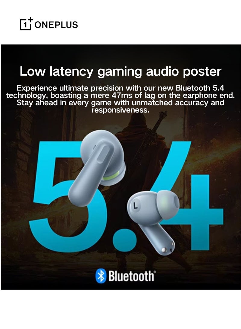 OnePlus - Buds Ace 2 – Premium Wireless Earbuds with Extended Battery and Advanced Noise Cancellation Black - Image 1