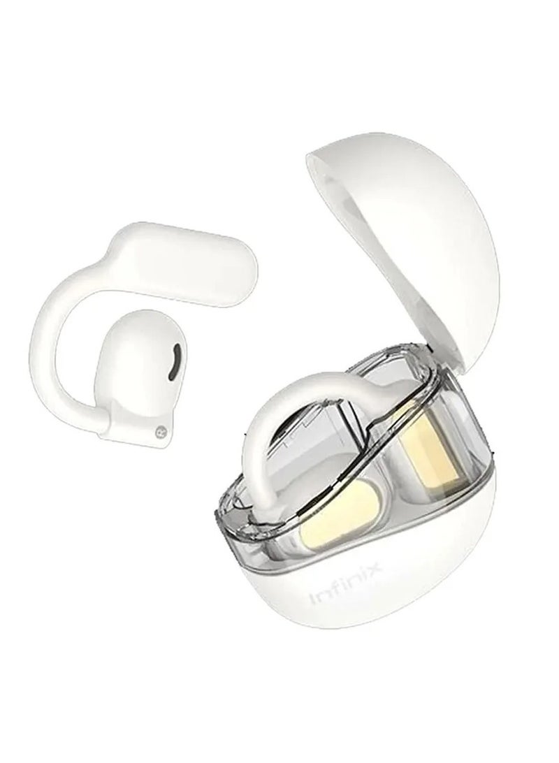 إنفينيكس - XBuds 3 Loop - XEOE01 : Bluetooth Open-ear Earbuds, Clear Calls & Sound with 4 Mics, Ai ENC Noise Cancellation, Long Battery life 36 hours, Wireless earphone, 1 Year Local Warranty White - Image 1