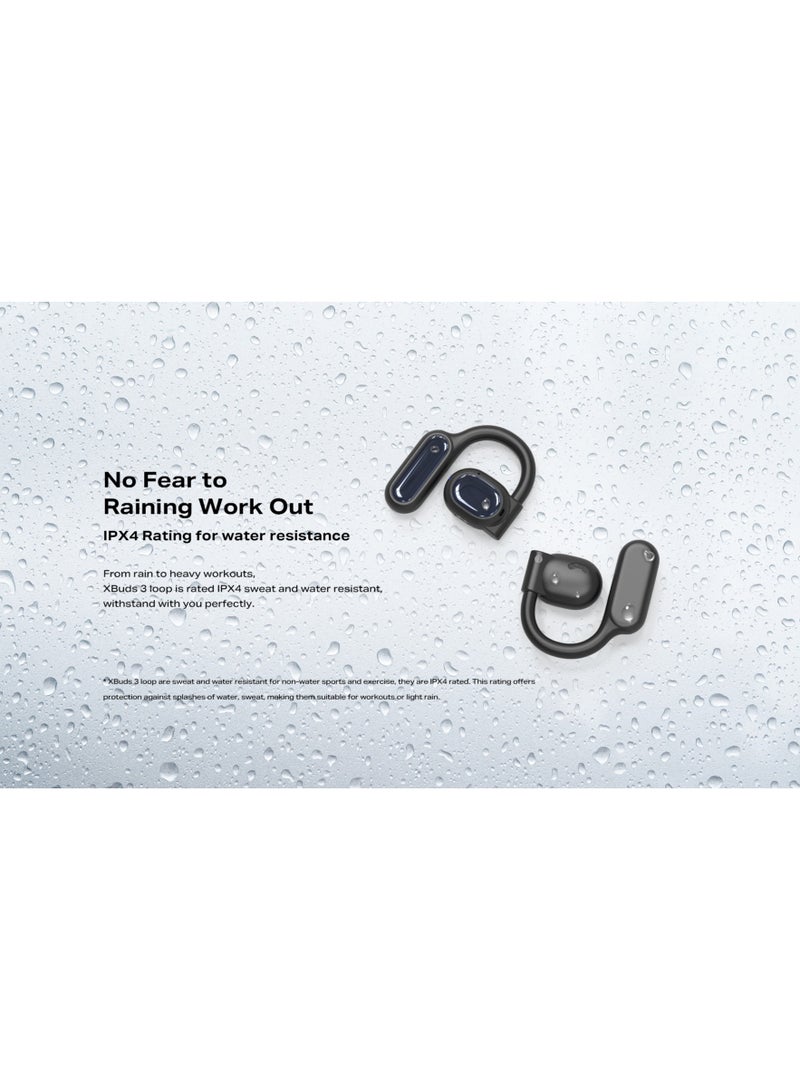 إنفينيكس - XBuds 3 Loop - XEOE01 : Bluetooth Open-ear Earbuds, Clear Calls & Sound with 4 Mics, Ai ENC Noise Cancellation, Long Battery life 36 hours, Wireless earphone, 1 Year Local Warranty White - Image 1