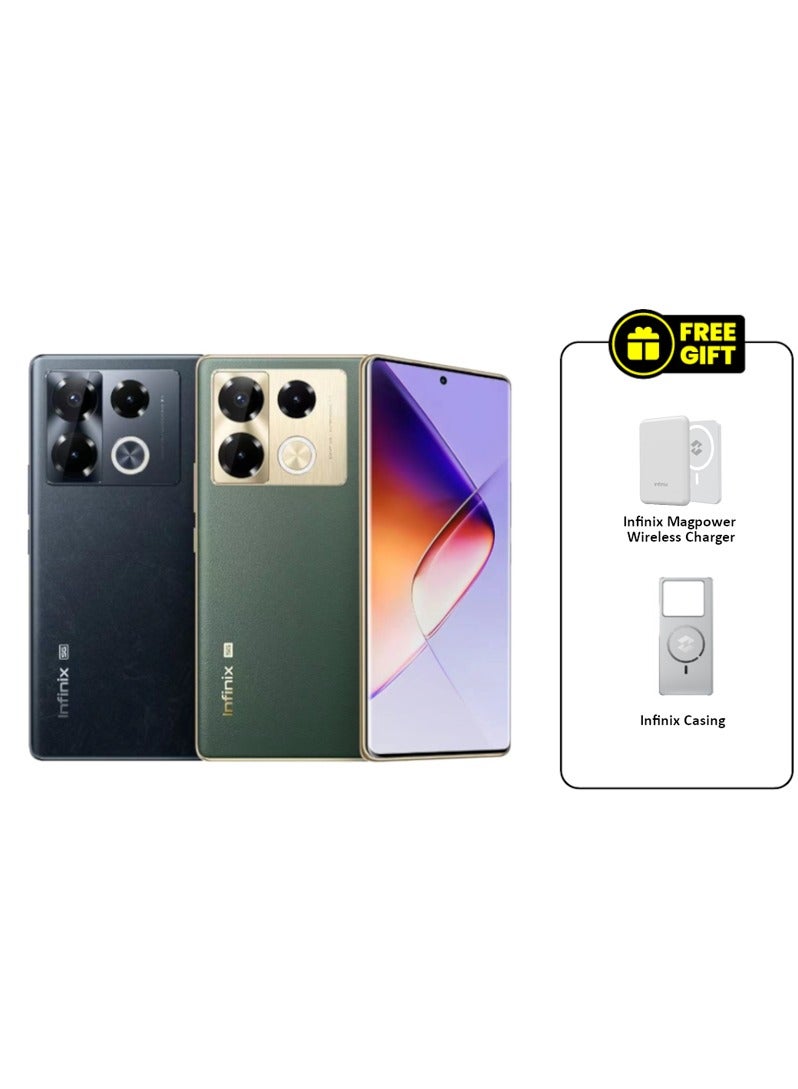 Infinix - NOTE 40 Pro 5G (Obsidian Black) | 8GB+256GB Global | Free MagPower Wireless Charger & Case | 108MP Cam | Dimensity 7020 | 120Hz AMOLED | 45W FastCharge | JBL Sound | NFC - Image 1