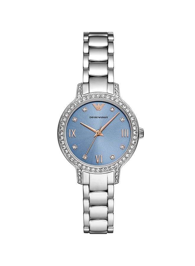 EMPORIO ARMANI Women's Analog Round Stainless Steel Wrist Watch - Image 1