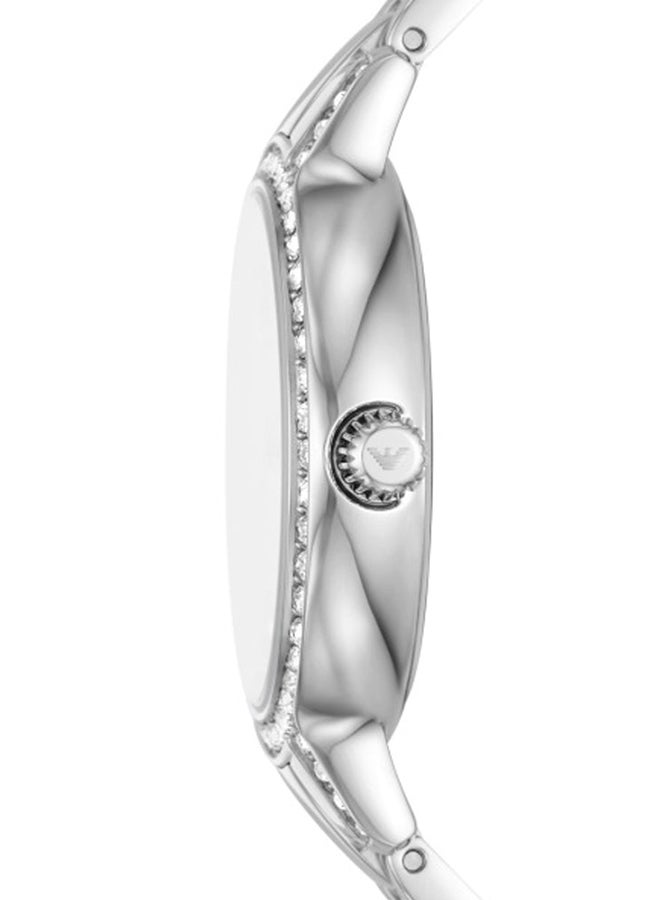 EMPORIO ARMANI Women's Analog Round Stainless Steel Wrist Watch - Image 2