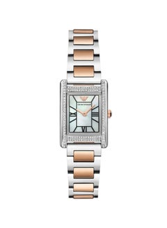 امبوريو ارماني Women's Analog Rectangle Stainless Steel Wrist Watch  - Image 1