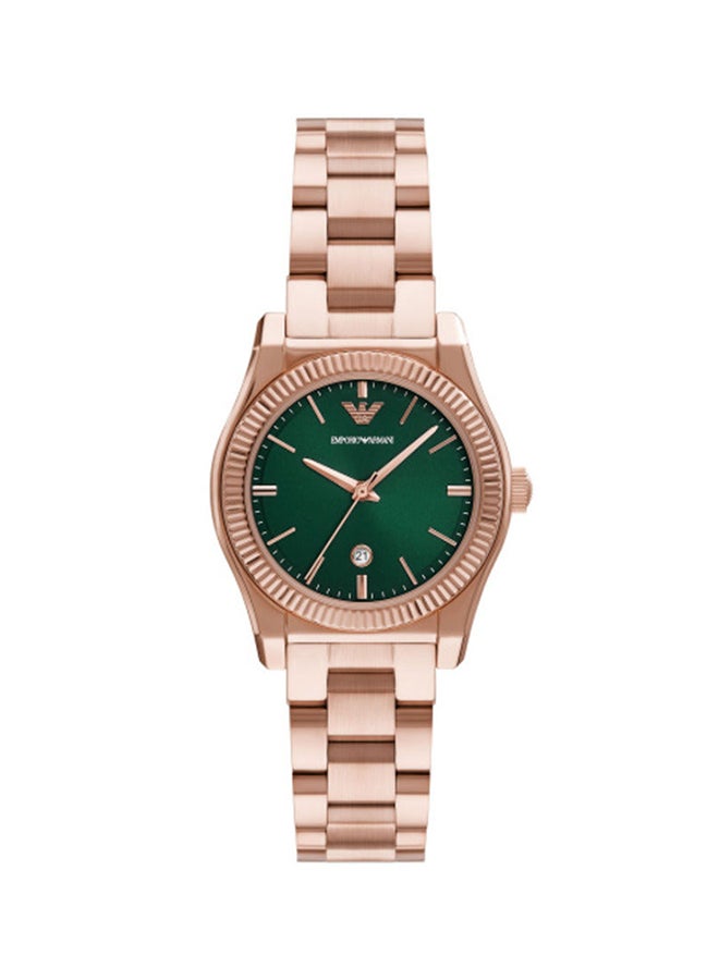 EMPORIO ARMANI Women's Analog Round Stainless Steel Wrist Watch  - Image 1
