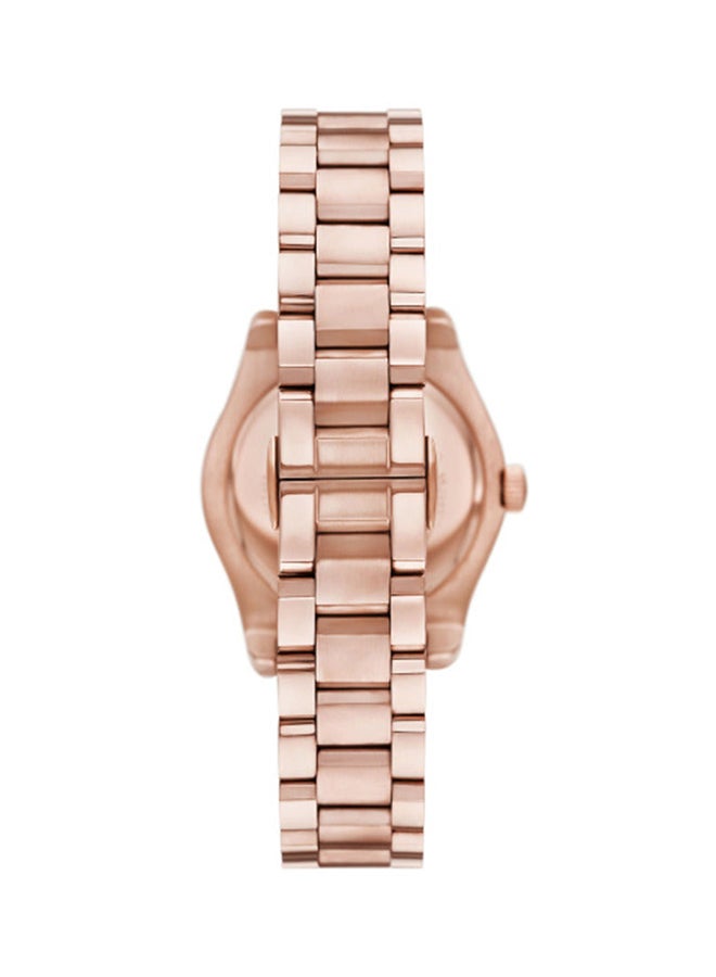 EMPORIO ARMANI Women's Analog Round Stainless Steel Wrist Watch  - Image 3