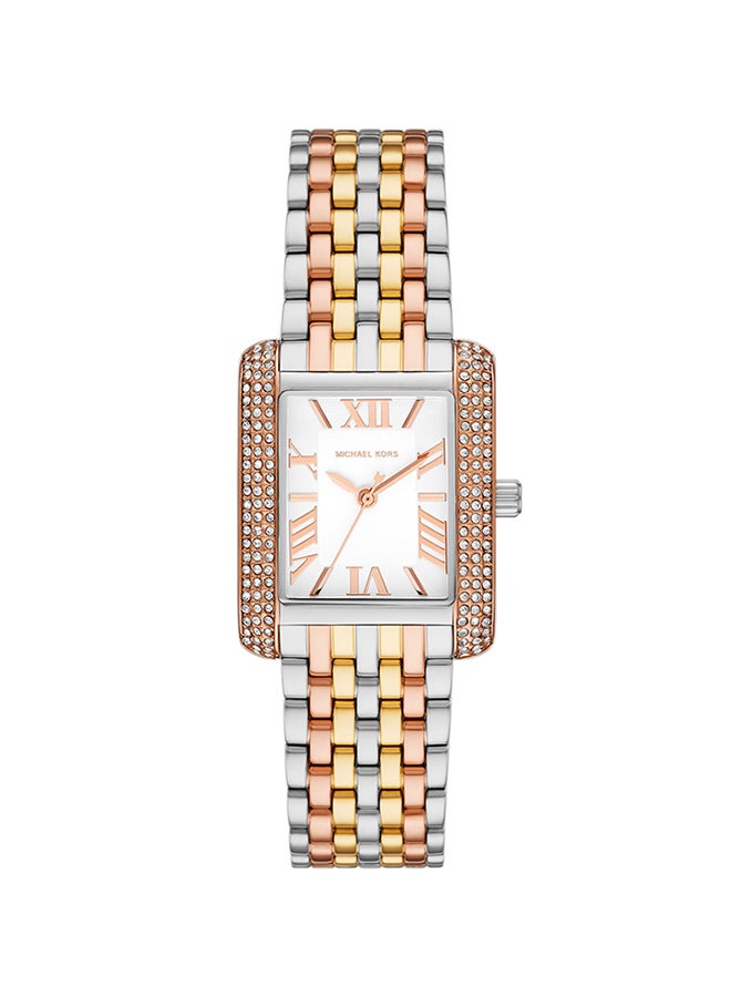 Women's Analog Rectangle Stainless Steel Wrist Watch