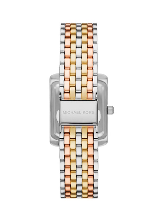Women's Analog Rectangle Stainless Steel Wrist Watch