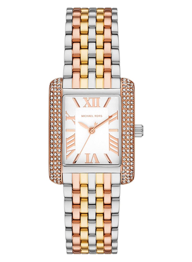 مايكل كورس ساعة يد مستطيلة أنالوج من الفولاذ المقاوم للصدأ - Image 1