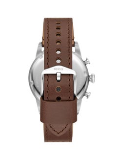 FOSSIL Men's Analog Round Leather Wrist Watch  - Image 3