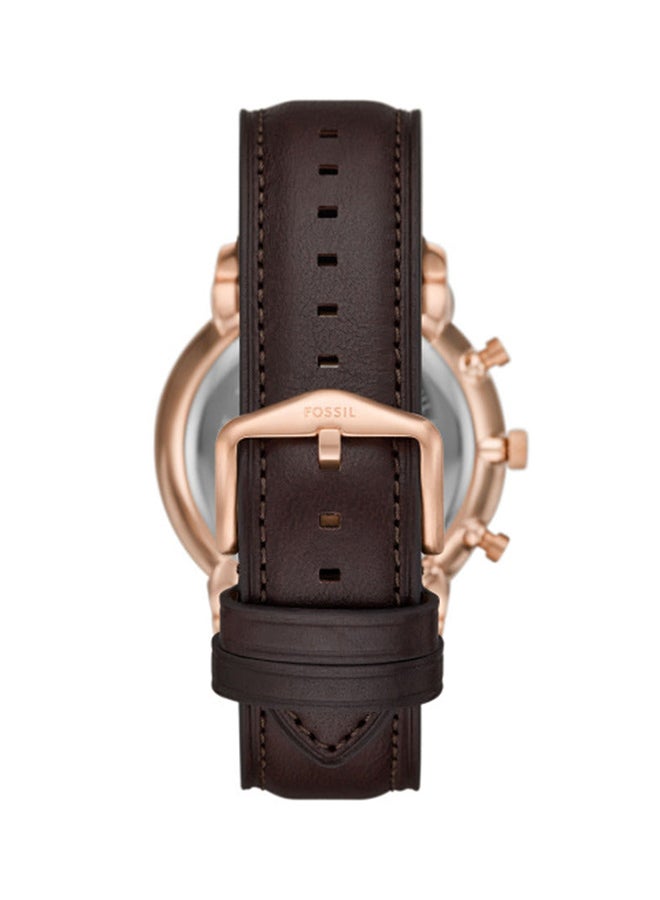 FOSSIL Men's Analog Round Leather Wrist Watch  - Image 3