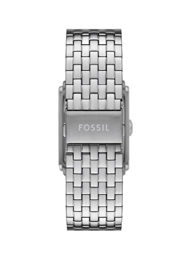 FOSSIL Men's Analog Rectangle Stainless Steel Wrist Watch  - Image 3