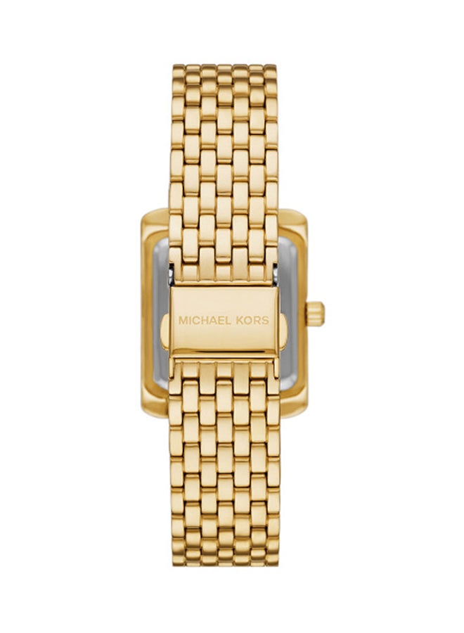 Michael Kors Women's Analog Rectangle Stainless Steel Wrist Watch - Image 3