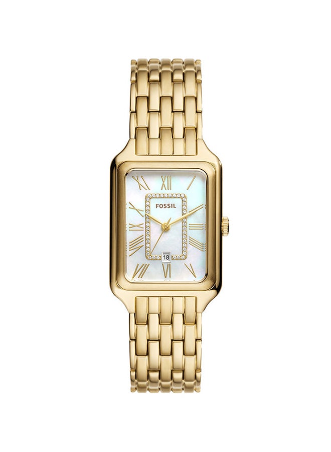 FOSSIL Women's Analog Rectangle Stainless Steel Wrist Watch  - Image 1