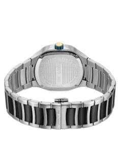 CERRUTI 1881 Men's Trento Multifunction Watch - Green Partial See-Through Dial, Gunmetal Details, Screwed Topring  - Image 4