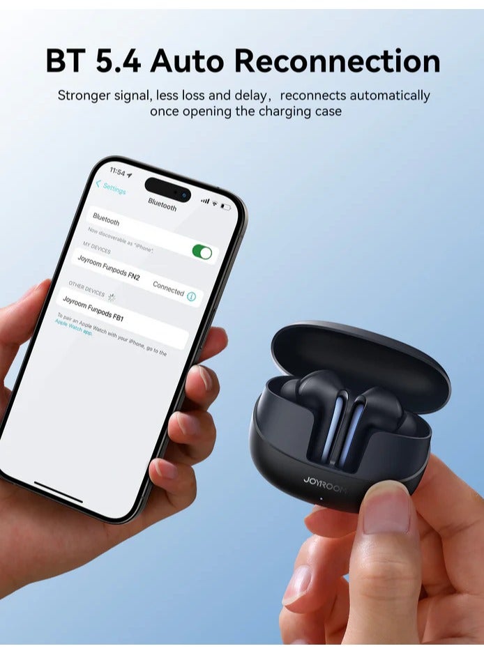 جوي روم True Wireless Earbuds Funpods Series,  JR-FN2 Black  - Image 5