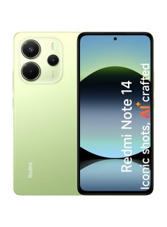 Xiaomi Redmi Note 14 Dual SIM Lime Green 8GB 128GB 4G - Middle East Version  - Image 1
