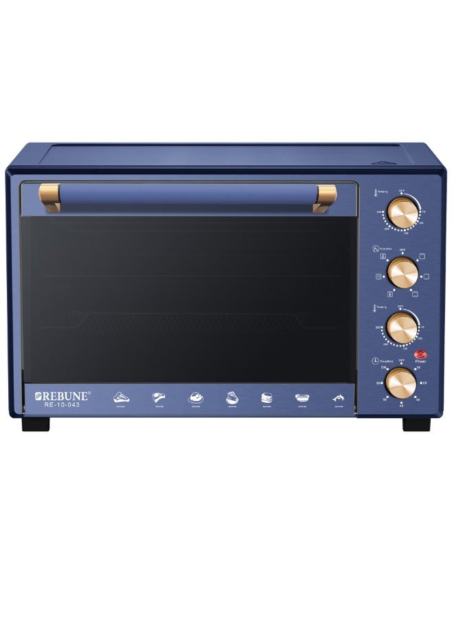 REBUNE 45L Electric Oven with 1700W Power – Perfect Cooking with a Professional Touch 45 L 1700 W RE-10-043 Blue 