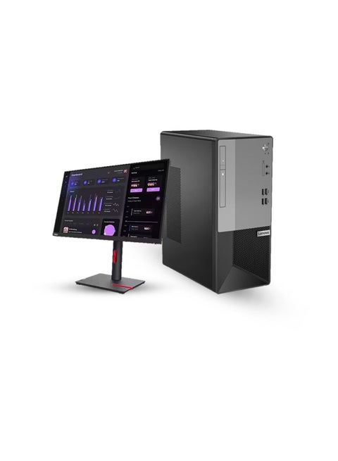 V50t Gen 2 Desktop Tower with 24" 60Hz FHD IPS Monitor, Intel Core i7, 16GB RAM, 256GB SSD + 1TB HDD, Integrated Graphics UHD 730, Windows 11 Pro black