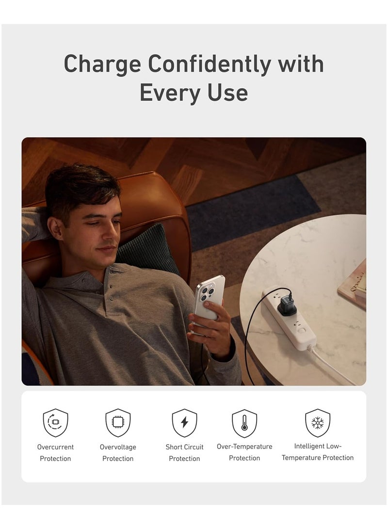 Anker - 30W USB C Plug, Zolo Compact GaN USB C Charger, Enhanced Temperature Control, Compact Design and 3X Faster Charging, Compatible with iPhone, iPad, Samsung, Pixel, and More Black - Image 1