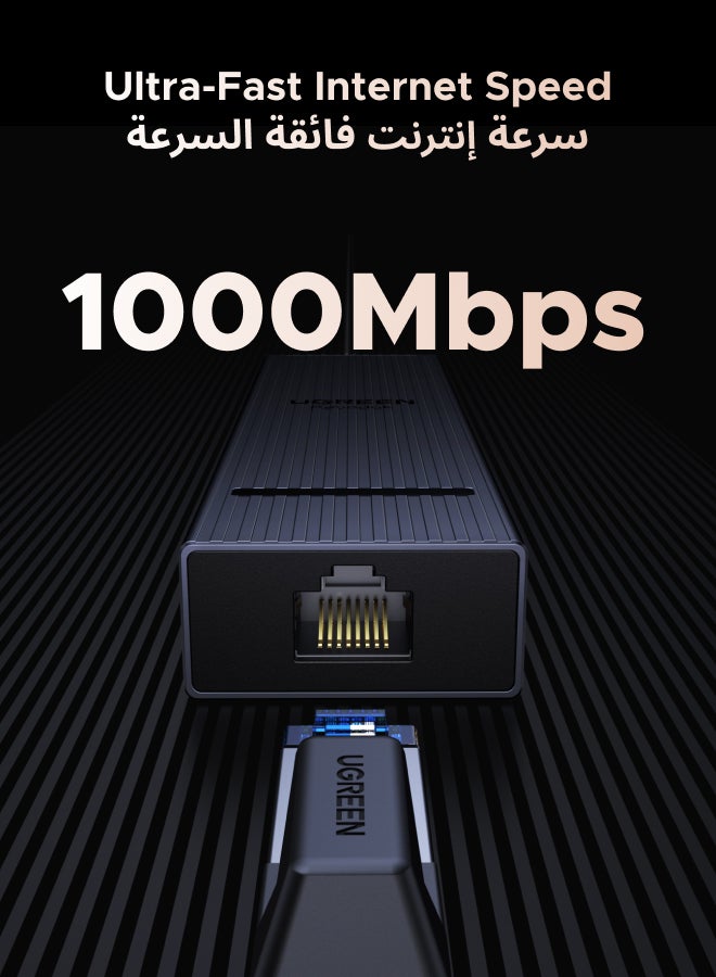 Ugreen - Revodok 6 In 1 USB C Hub Type C to HDMI Adapter 4k@60Hz PD 100W Fast Charging 1000Mbps Ethernet & 3 USB 3.2 Ports  Compatible With New iPhone Macbook Air Pro iPad Pro Lenovo Thinkpad NS SLR Galaxy | Silver - Image 1