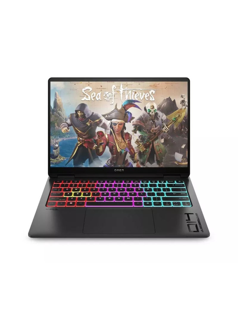 HP - OMEN 14 Gaming Laptop With 14 Inch 2.8K Display, Intel Core Ultra 9-185H Processor/32GB RAM DDR5/ 1TB SSD/8GB Nivida GeForce RTX 4060 Graphics/Windows 11 English/Arabic Black - Image 1