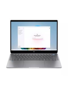 إتش بي OmniBook Ultra Laptop With 14 Inch 2K (2240x1400) Display, AMD Ryzen AI 9-365 Processor/ 16GB RAM DDR5/1TB SSD/Integrated Graphics/Windows 11/ English/Arabic Silver  - Image 1