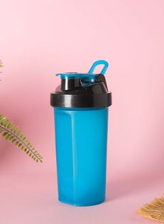 Royalford 700ML Protein Shaker Bottle - RF11957, Premium plastic, blending ball for lump-free shakes, leak-proof, portable, ideal for indoor and outdoor use