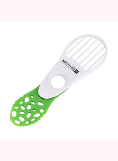 Royalford Royalford 5-in-1 Avocado Tool- RF10517| Perfect for Cutting, De-stoning and Slicing| Food-Grade, Premium-Quality Polymer| Ergonomic Design for Easy and Convenient Handling| Dishwasher Safe| Green White  - Image 3