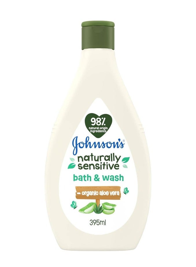 Johnson's Naturally Sensitive Organic Aloe Vera Bath And Wash