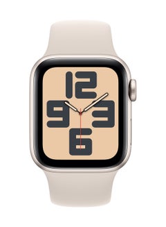 Apple Certified Pre Owned - Watch SE (2023) GPS 40mm Starlight Aluminium Case (Damaged Packing) Starlight  - Image 2