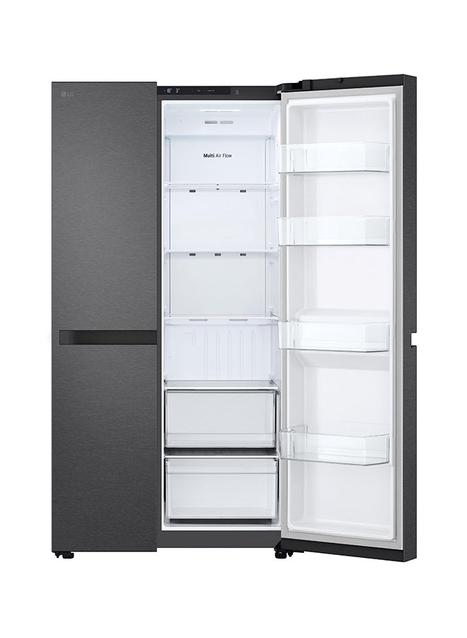 إل جي SBS Refrigerator 14.9 Cu.ft Freezer 8.3 Cu.ft Smart Inverter VCM Black LS25CBBMIK VCM Black  - Image 2