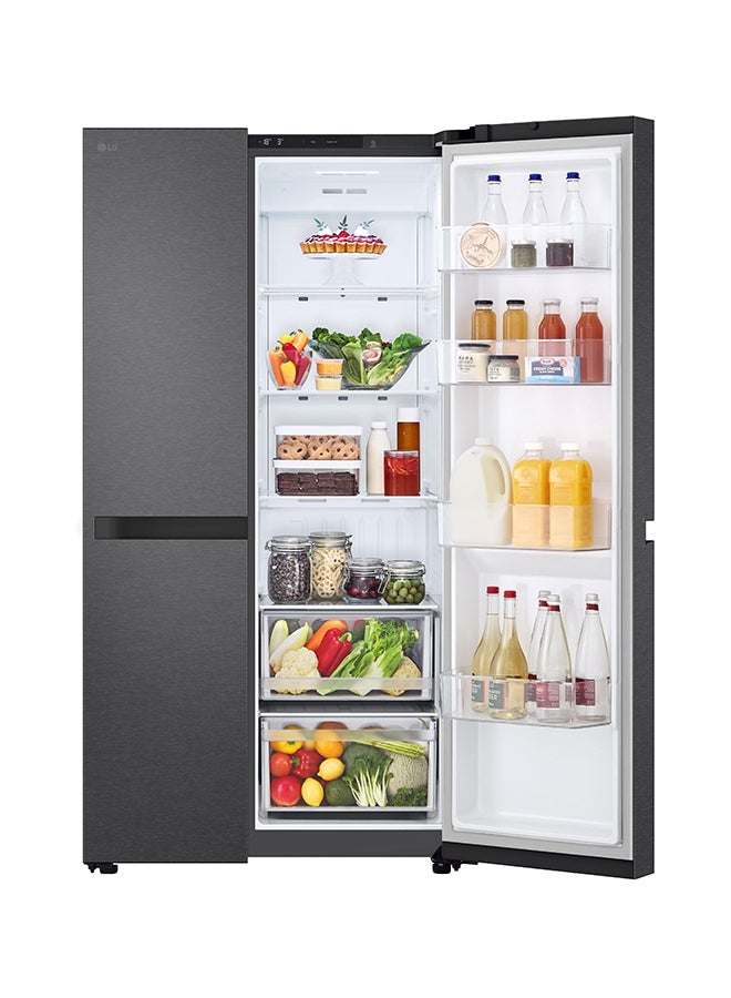 إل جي SBS Refrigerator 14.9 Cu.ft Freezer 8.3 Cu.ft Smart Inverter VCM Black LS25CBBMIK VCM Black  - Image 3