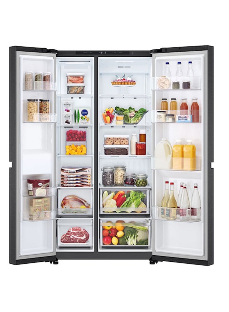 LG Refrgirator Side By Side(23.2Cu FT, 658 L), Smart Inverter LS25CBBMIK VCM Black LS25CBBMIK VCM Black - Image 2